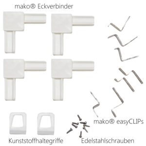 PUTUKAVÕRK RAAMIGA, AKNALE 100x120cm  (valge raam) - Image 6