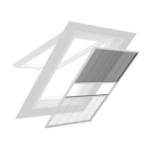 KATUSEAKNA PUTUKARULOO-PLISSER, PÄIKESEKAITSEGA, 130x160cm (hõbedane) - Image 3