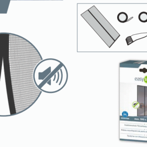 PUTUKAVÕRK UKSELE, MAGNETIGA LAMELLID, 100X220cm, VALGE VÕRGUGA - Image 4